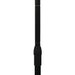 Black adjustable steel pole for recreational badminton net set