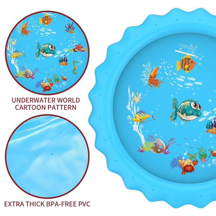 Round Inflatable Sprinkler Splash Pad Play Mat - Little and Giant Explorers SOKA Play Imagine Learn