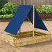 Sailboat Sandpit with Roof - Little and Giant Explorers vidaXL