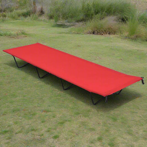 Single Red Camping Bed - Little and Giant Explorers vidaXL