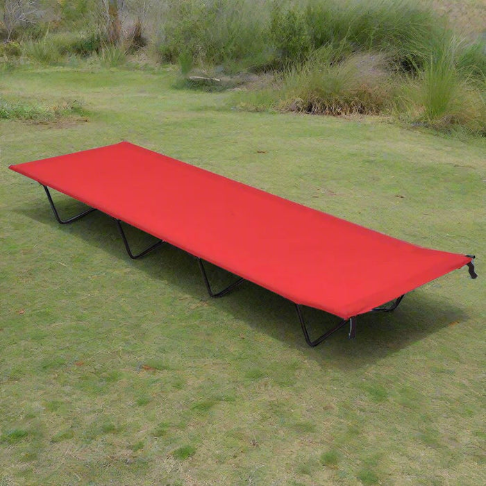 Single Red Camping Bed - Little and Giant Explorers vidaXL