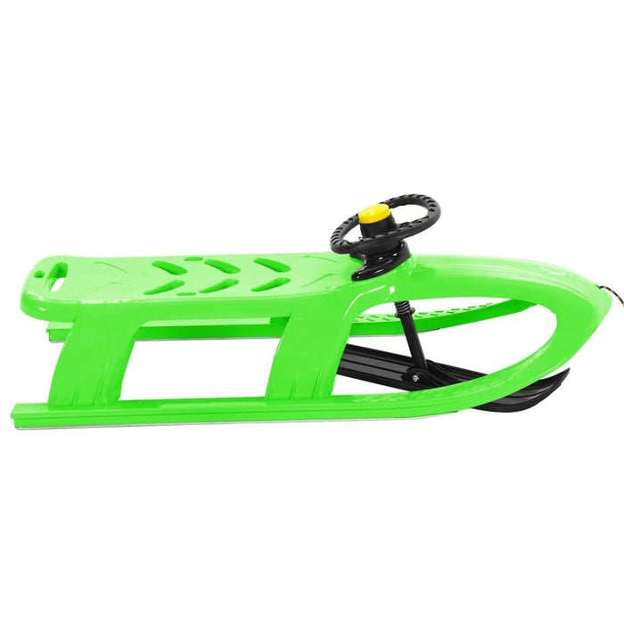 Sledge with Wheel in Green - Little and Giant Explorers vidaXL