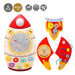 Space-themed wooden activity board, rocket-shaped, colorful learning toy for kids
