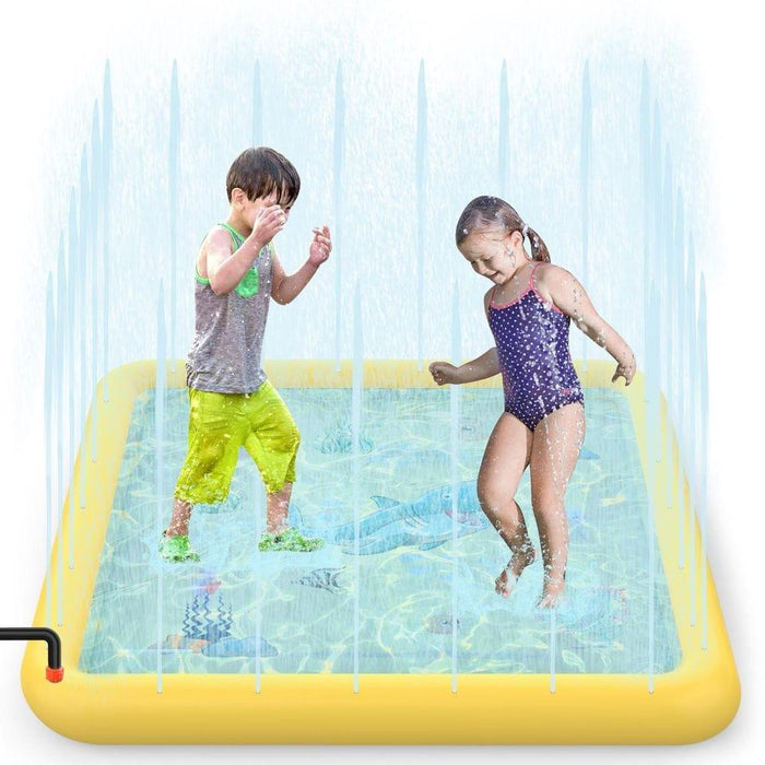 Square Inflatable Sprinkler Splash Pad Play - Little and Giant Explorers SOKA Play Imagine Learn