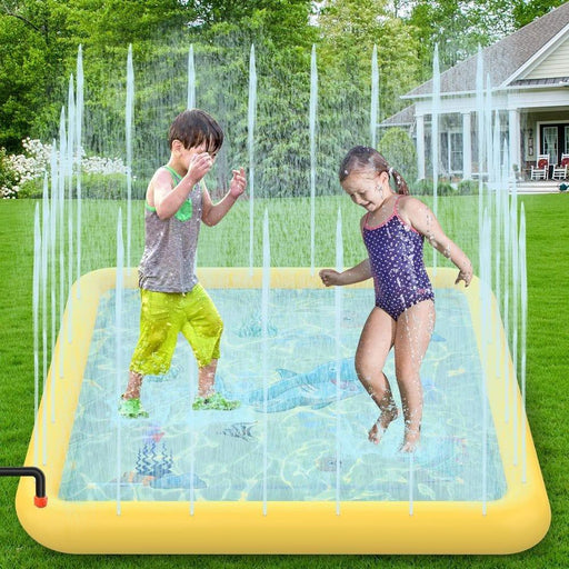 Square Inflatable Sprinkler Splash Pad Play - Little and Giant Explorers SOKA Play Imagine Learn