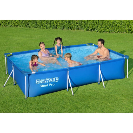 Steel Pro Rectangle Swimming Pool (300 x 201 x 66cm) - Little and Giant Explorers Bestway