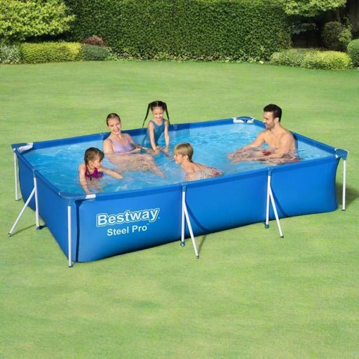 Steel Pro Rectangle Swimming Pool (300 x 201 x 66cm) - Little and Giant Explorers Bestway