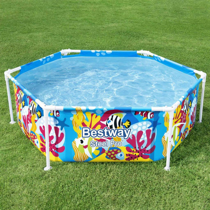 Steel Pro UV Careful Above Ground Pool for Kids (183 x 51cm) - Little and Giant Explorers Bestway