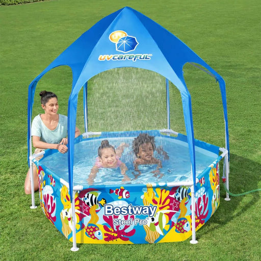 Steel Pro UV Careful Above Ground Pool for Kids (183 x 51cm) - Little and Giant Explorers Bestway