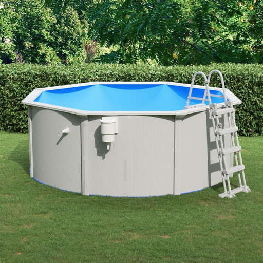 Swimming Pool with Safety Ladder (360 x 120cm) - Little and Giant Explorers vidaXL