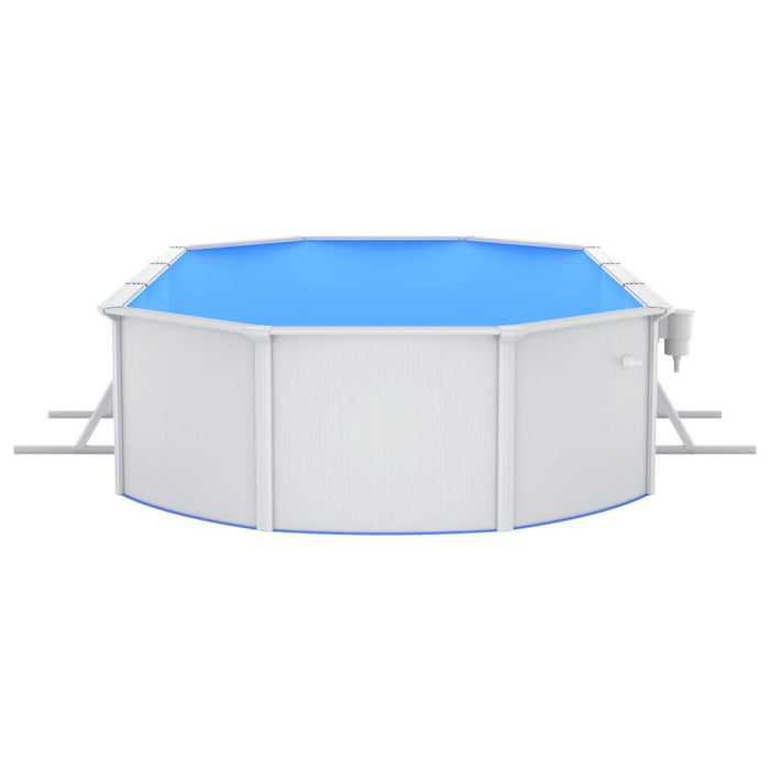 Swimming Pool with Safety Ladder (610 x 360 x 120cm) - Little and Giant Explorers vidaXL