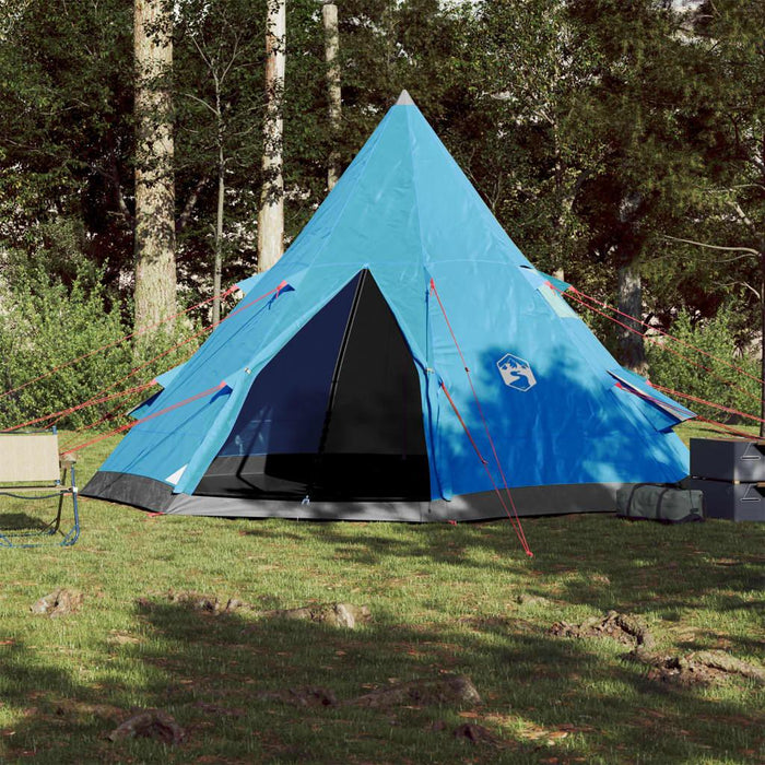 Taffeta Blue Camping Tent (4 persons) - Little and Giant Explorers vidaXL