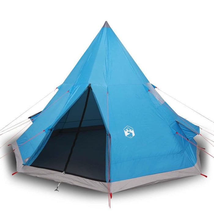 Taffeta Blue Camping Tent (4 persons) - Little and Giant Explorers vidaXL