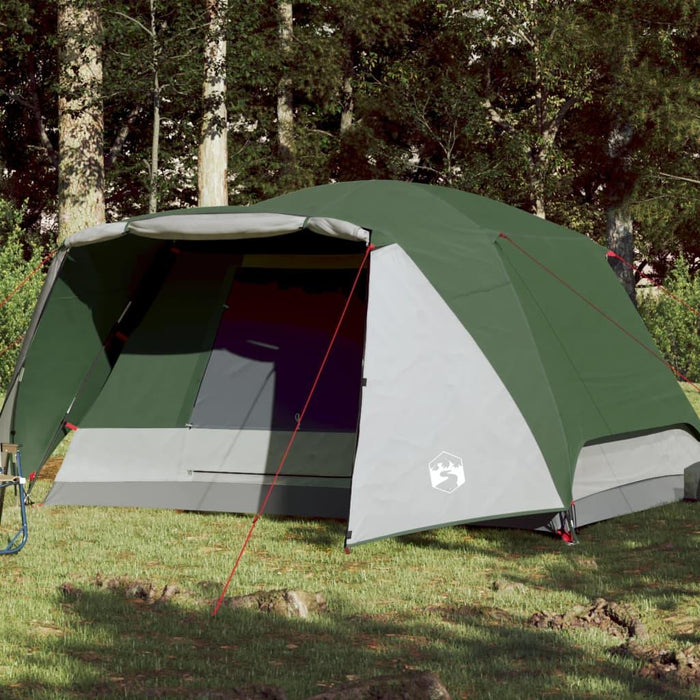 Taffeta Camping Tent in Green (6 persons) - Little and Giant Explorers vidaXL