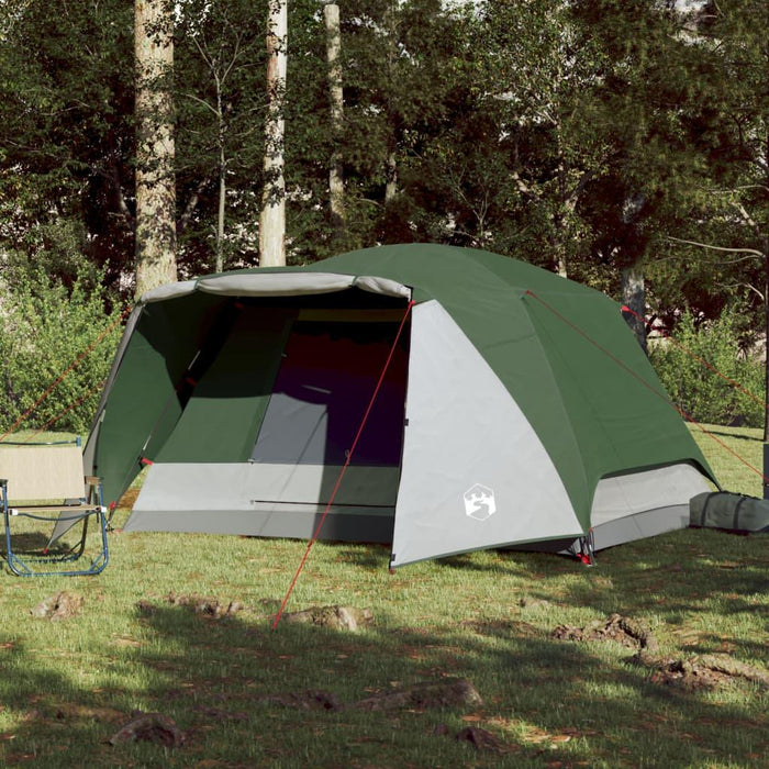 Taffeta Camping Tent in Green (6 persons) - Little and Giant Explorers vidaXL