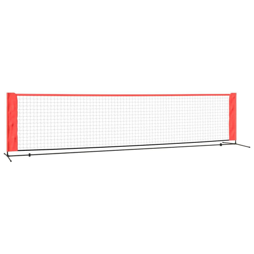 Tennis Net in Black and Red (400 x 100 x 87cm) - Little and Giant Explorers vidaXL