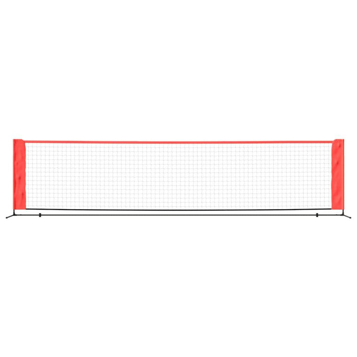 Tennis Net in Black and Red (400 x 100 x 87cm) - Little and Giant Explorers vidaXL