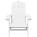 White Garden Adirondack Chair - Little and Giant Explorers vidaXL