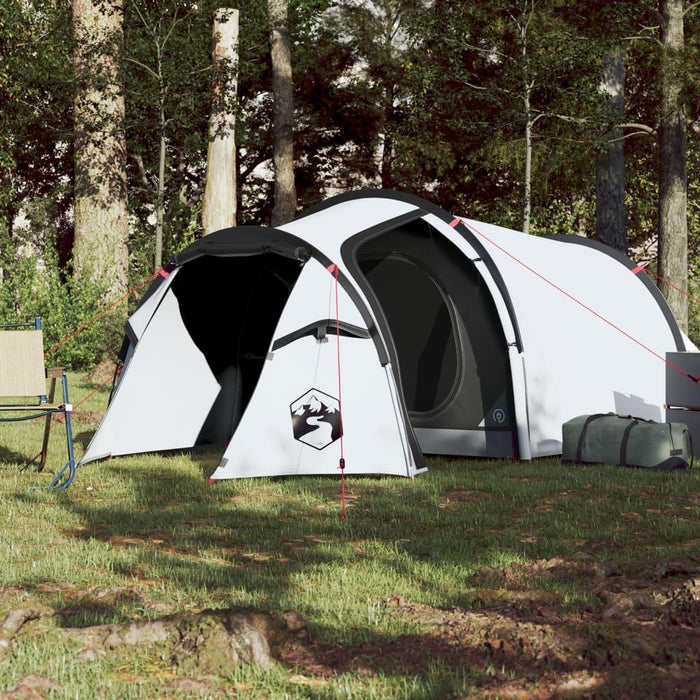 White Taffeta Camping Tent (4 persons) - Little and Giant Explorers vidaXL