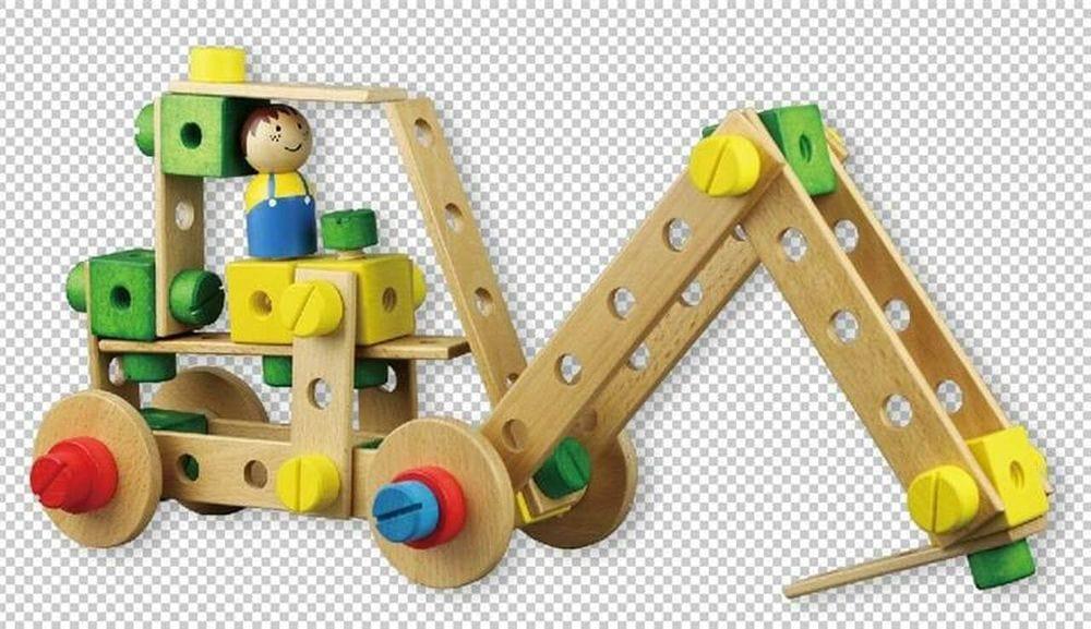 Wooden Building Activity Toy - Little and Giant Explorers Lelin