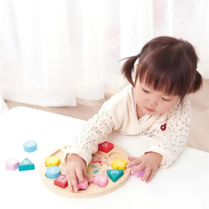 Learning Wooden Clock - Little and Giant Explorers Lelin