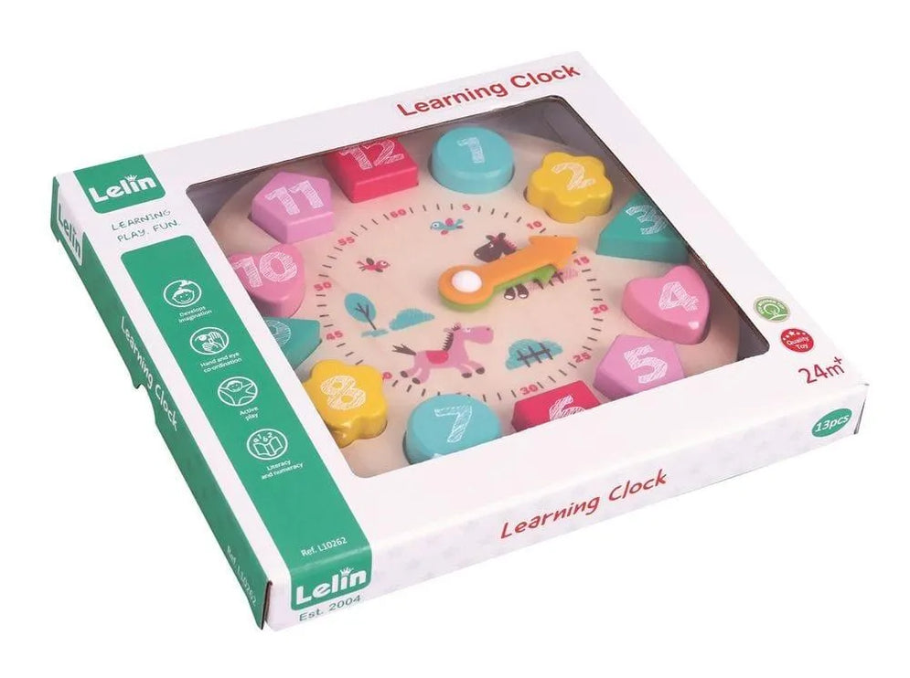 Wooden Learning Clock — Little and Giant Explorers