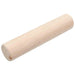 Plain wooden kubb stick from outdoor number kubb game set, natural finish, on white background