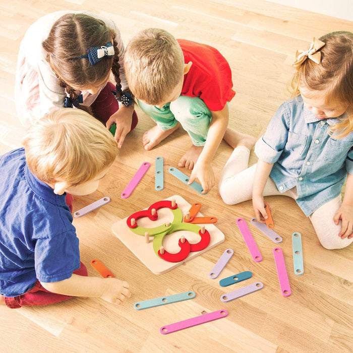 Wooden Set for Making Letters and Numbers - Little and Giant Explorers InnovaGoods