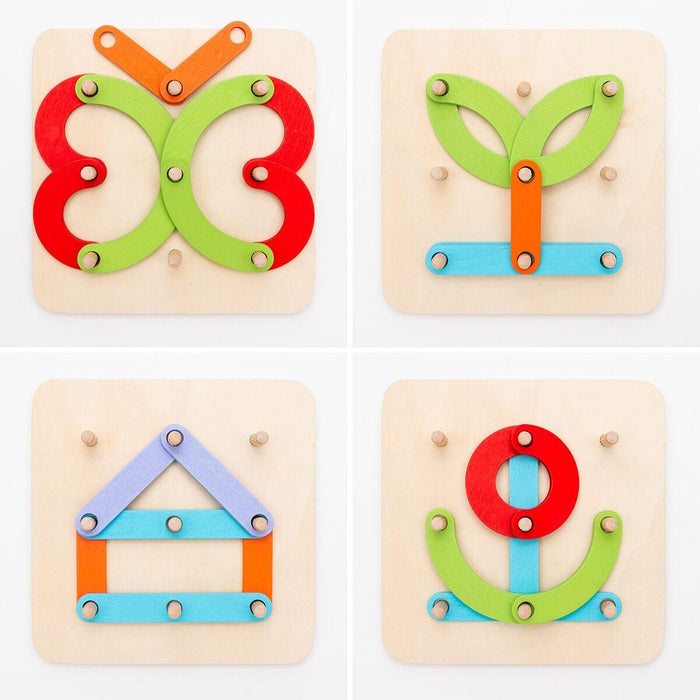 Wooden Set for Making Letters and Numbers - Little and Giant Explorers InnovaGoods