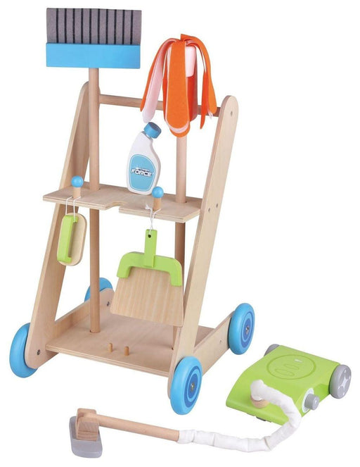 Wooden Toy Cleaning Cart - Little and Giant Explorers Lelin