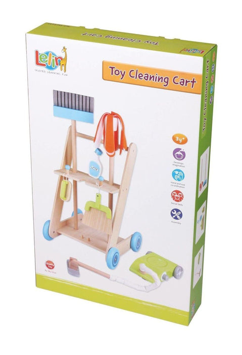 Wooden Toy Cleaning Cart - Little and Giant Explorers Lelin